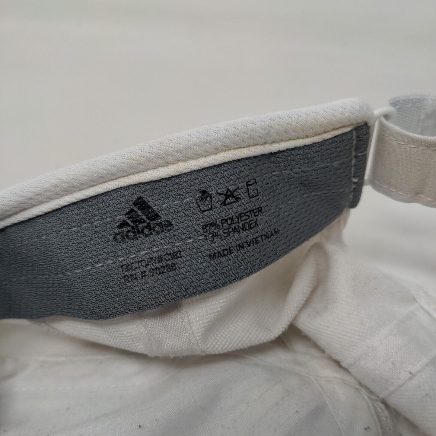 Adidas Aeroready Strapback Hat White One Size Adjustable Breathable Mesh