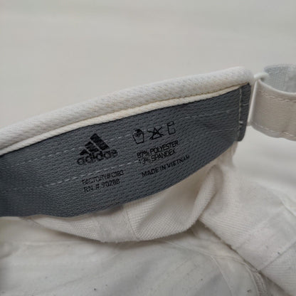 Adidas Aeroready Strapback Hat White One Size Adjustable Breathable Mesh