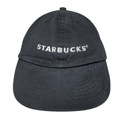 Starbucks Strapback Hat Black One Size Embroidered Employee Uniform