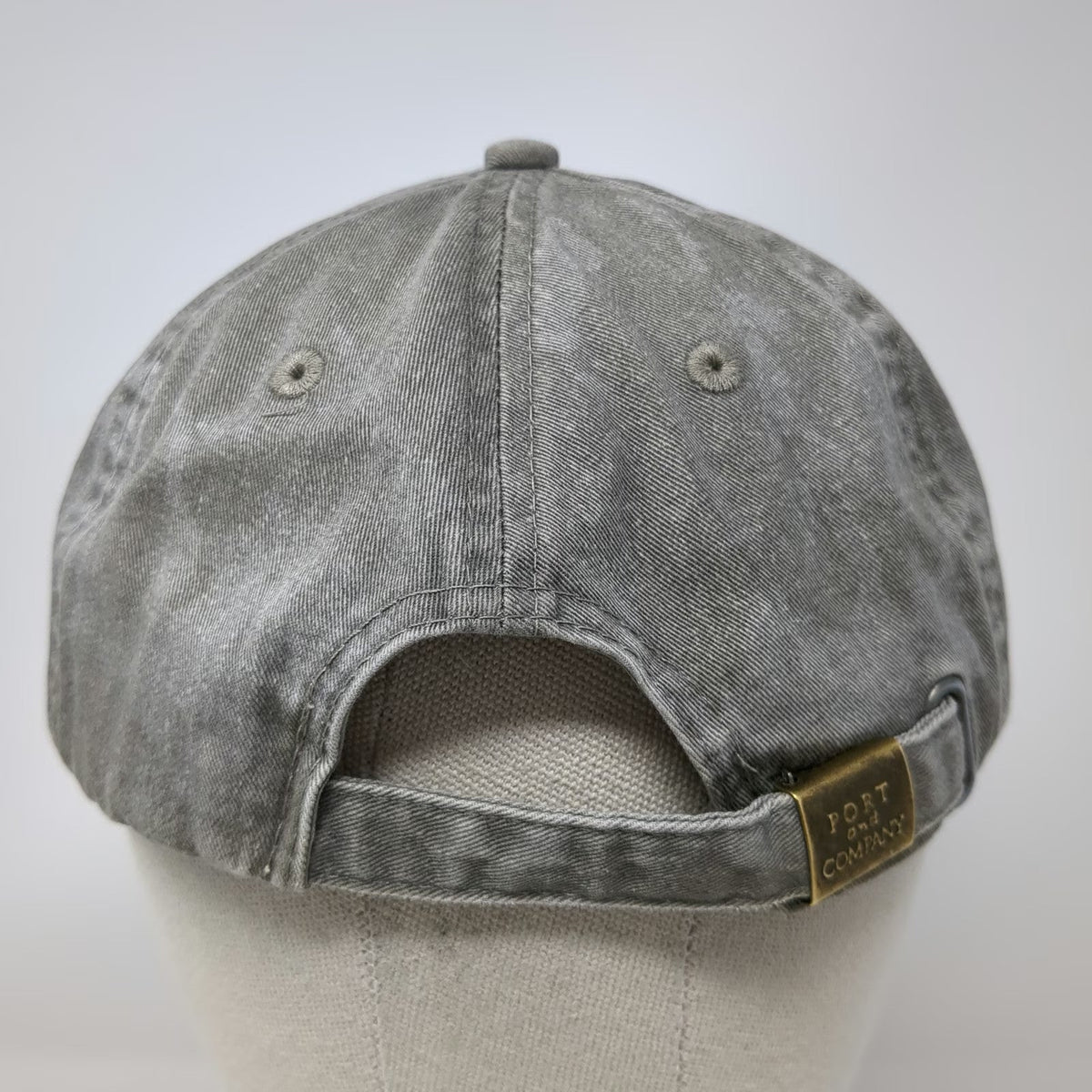 Port & Company Baseball Cap Gray Black One Size Idaho Master Naturalist Bird Hat