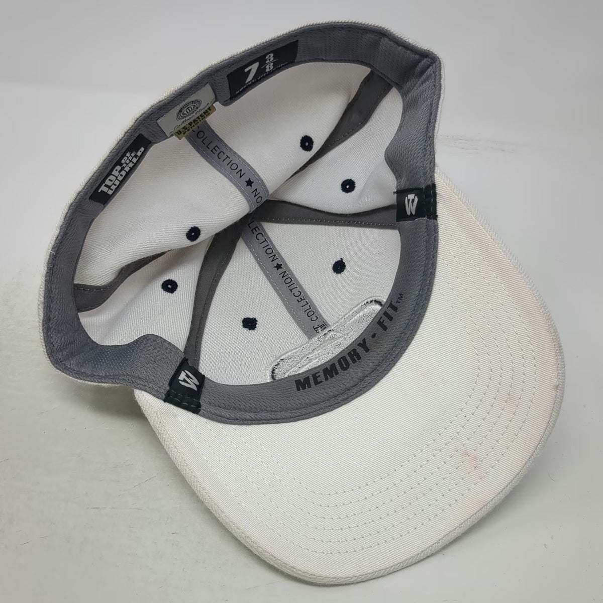 Penn State Nittany Lions NCAA Top of the World Cap White Blue 7 3/8 Fitted Hat