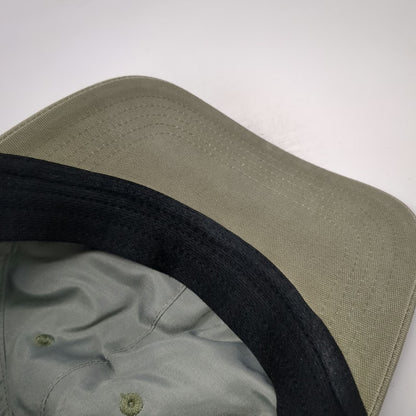 Carhartt Baseball Cap Green One Size Leather Logo Patch Duck Strapback Hat