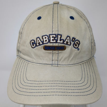 Cabela's Baseball Cap Beige Blue One Size Grand Opening Boise Idaho 2006 Hat