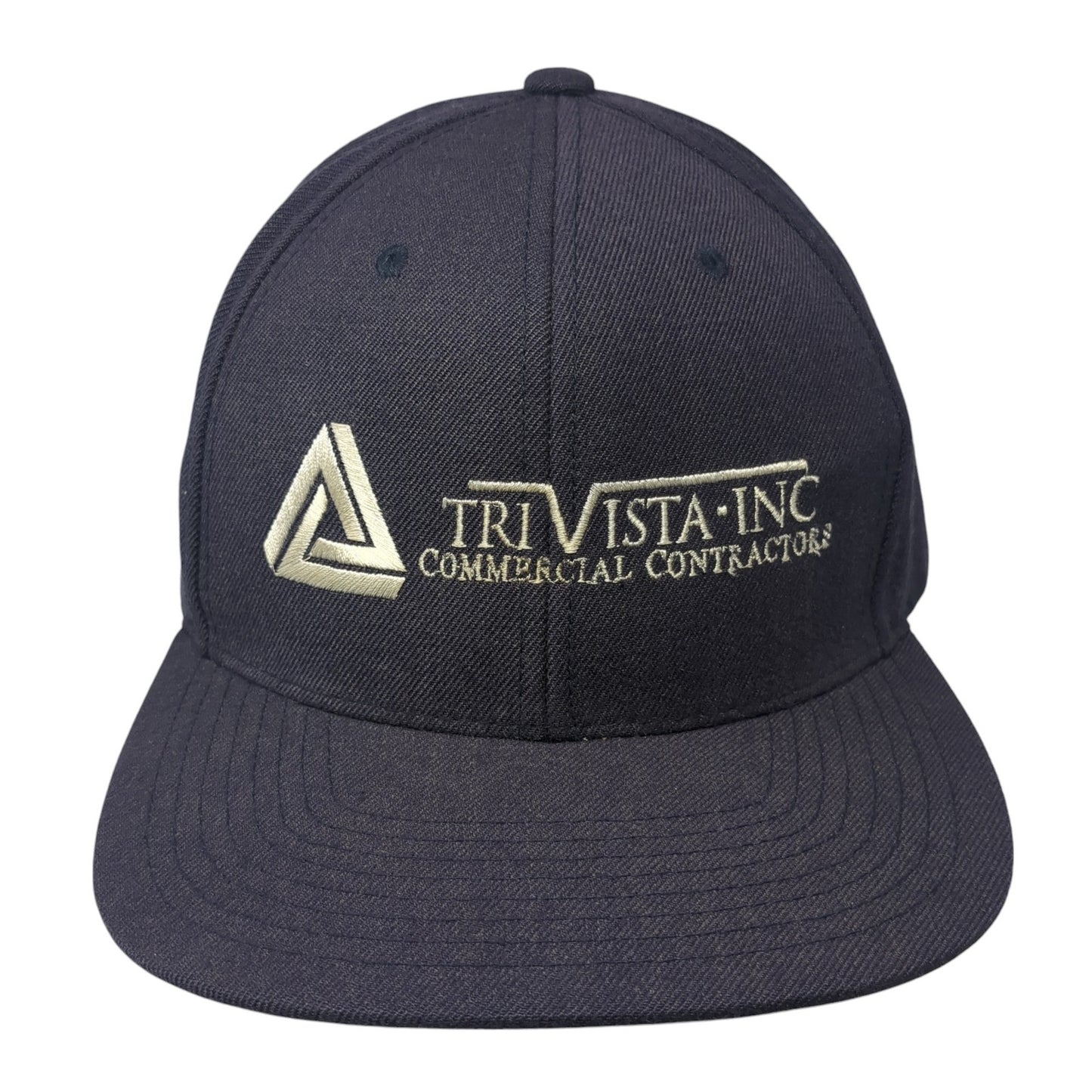 TriVista-Inc Commercial Contractors Snapback Hat Blue One Size Classics Yupoong