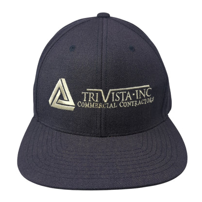 TriVista-Inc Commercial Contractors Snapback Hat Blue One Size Classics Yupoong
