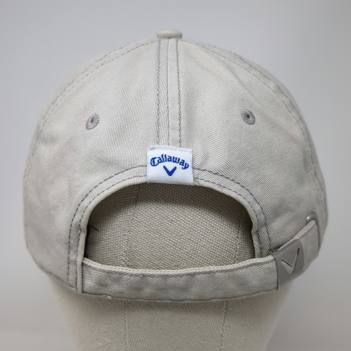 Callaway Baseball Cap Beige One Size Slideback Green Undervisor Blue Logo hat