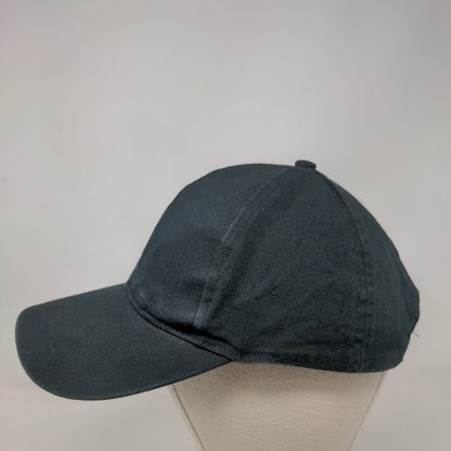 BP. Slideback Hat Black One Size Adjustable Vented Holes 6 Panel Blank