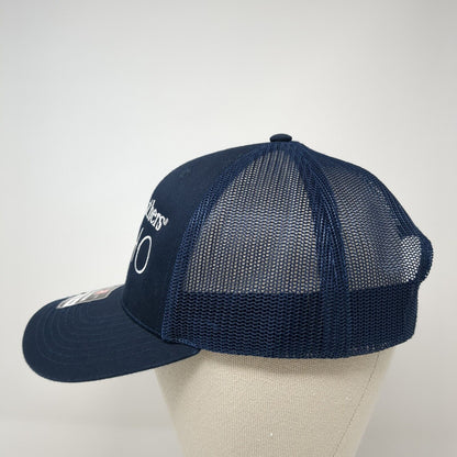 Toll Brothers Idaho Snapback Trucker Hat Blue OS Adjustable Mesh Back Richardson