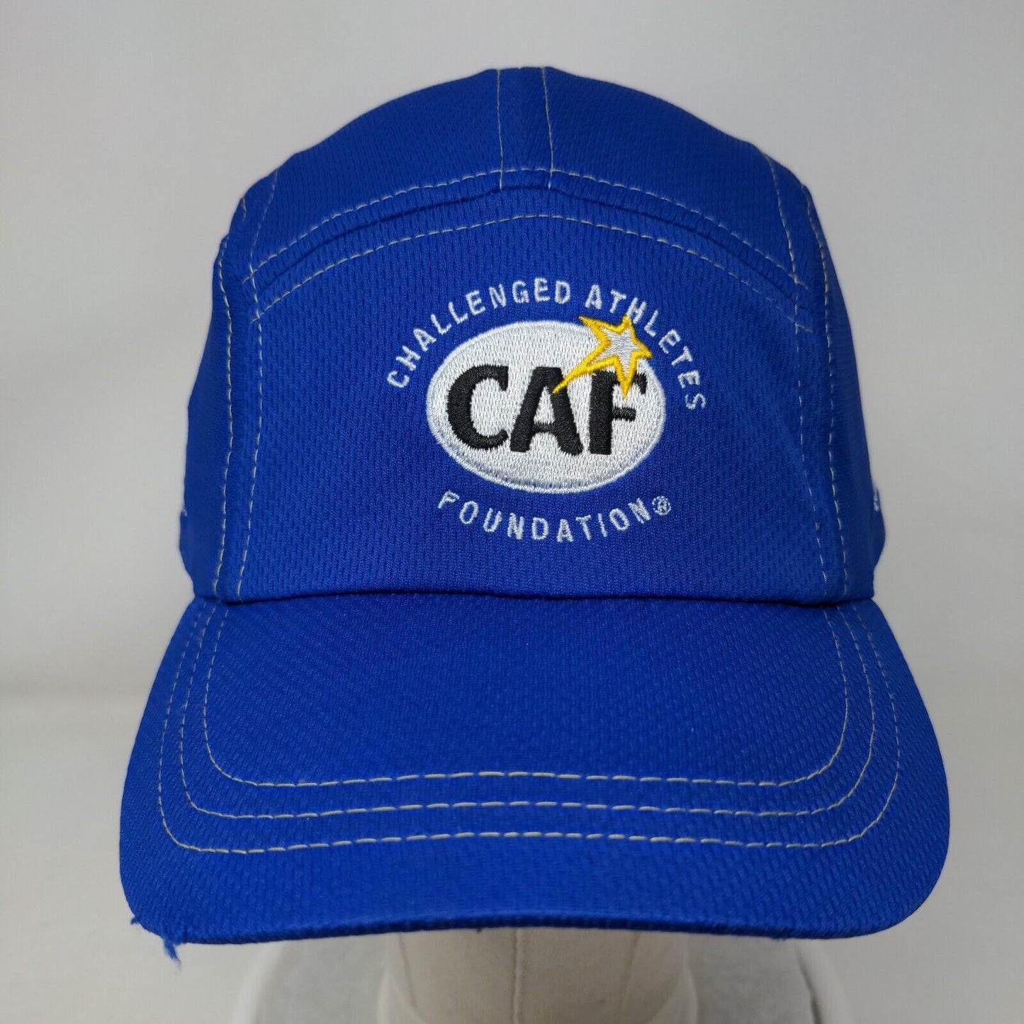 Headsweats Clip Back Hat Blue Embroidered Challenged Athletes Foundation Logo