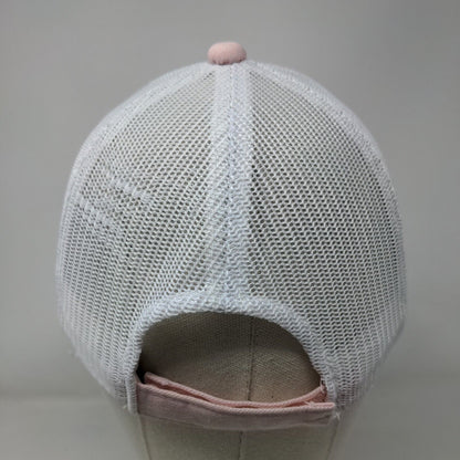 Cox Saw Strapback Mesh Back Trucker Hat Pink OSFM Colorblock Outdoor Cap