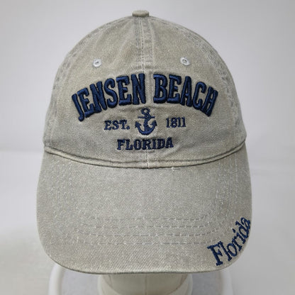 Durnin Water Baseball Cap Beige One Size Jensen Beach Florida Anchor Hat