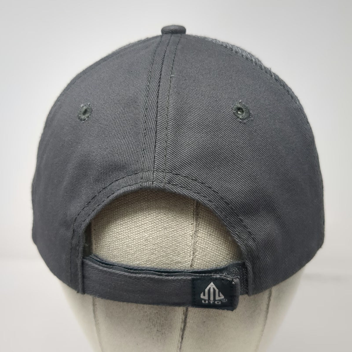 UTG Baseball Cap Gray One Size Mesh Strapback Tactical Patch Logo Hat Gear
