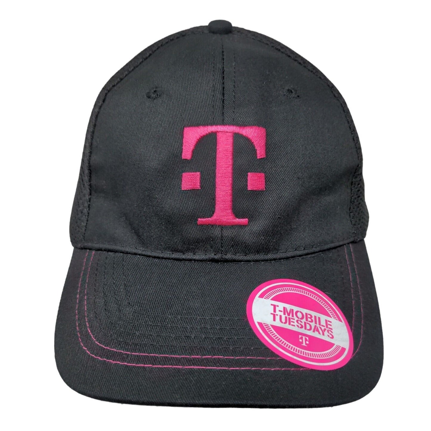 T-Mobile Tuesdays Snapback Hat Black OSFA Embroidered Logo Adjustable