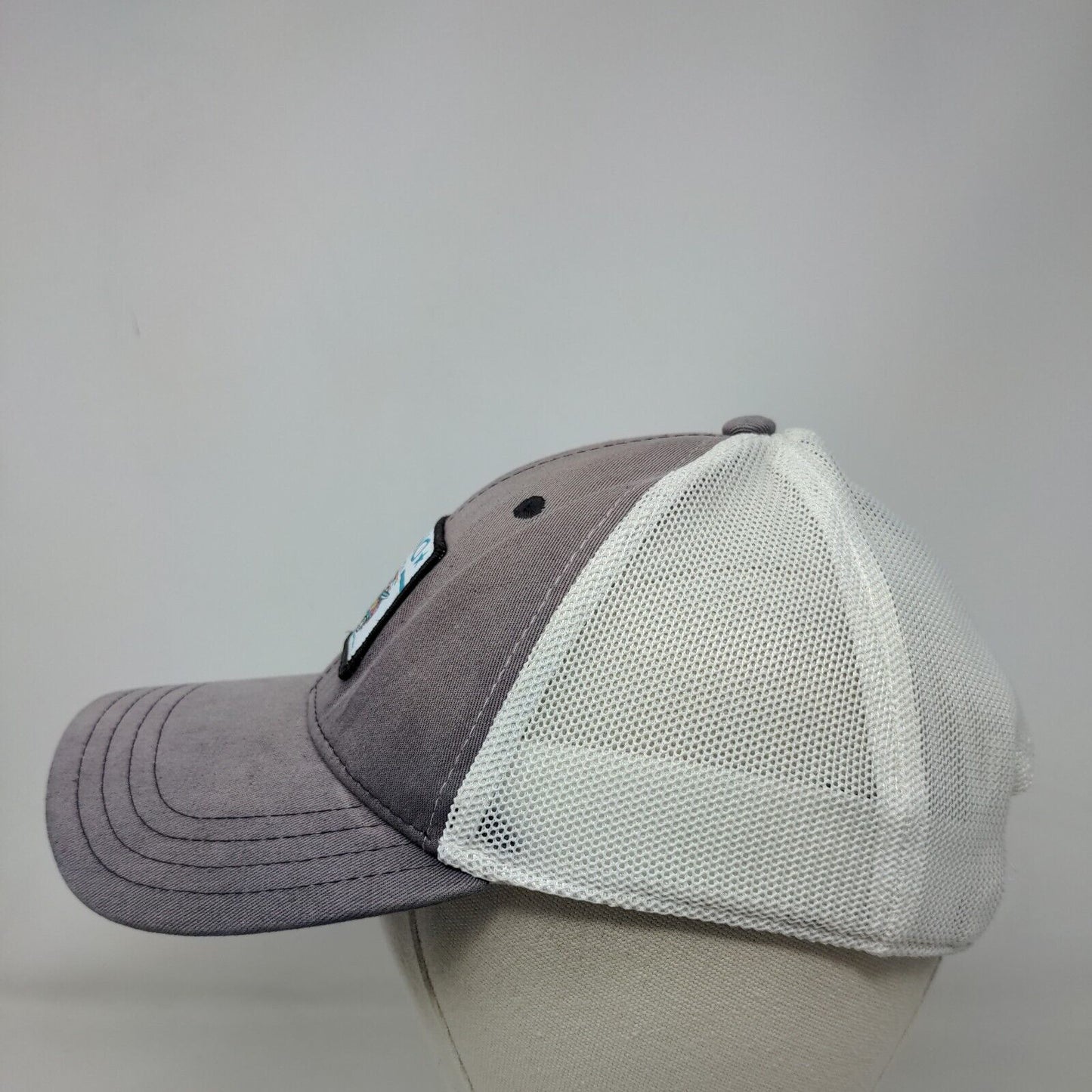ONO Surf Co. Snapback Mesh Back Trucker Hat Blue One Size Colorblock
