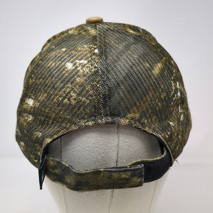 Port Authority Baseball Cap Green One Size Camo Mesh Back Strapback Samson Hat