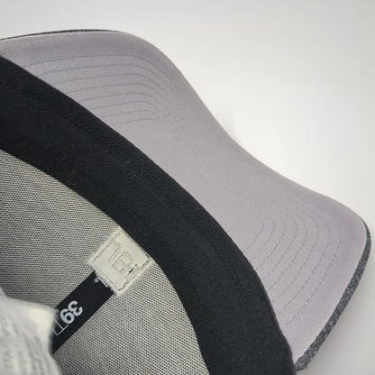 JBI Fitted Hat Gray Medium Embroidered Vent Holes New Era 39Thirty