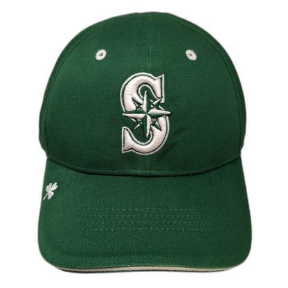 Seattle Mariners MLB New Era Baseball Cap Green One Size Shamrock Strapback Hat