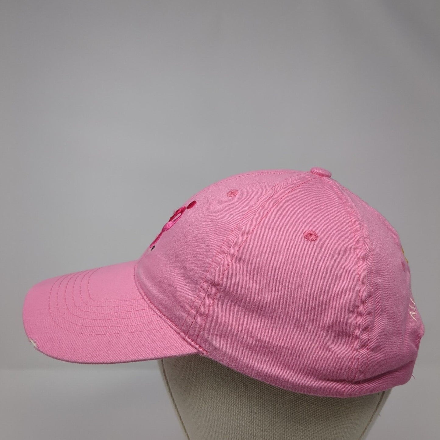 Pink Ribbon Strapback Hat Pink One Size NAPA All Out For The Cure