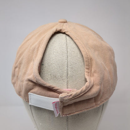 Ponyflo Ponyback Strapback Hat Tan One Size Adjustable Breathable Blank Cotton