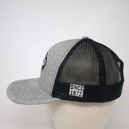 Yellowstone Snapback Mesh Back Trucker Hat Gray One Size Ouray Outdoor