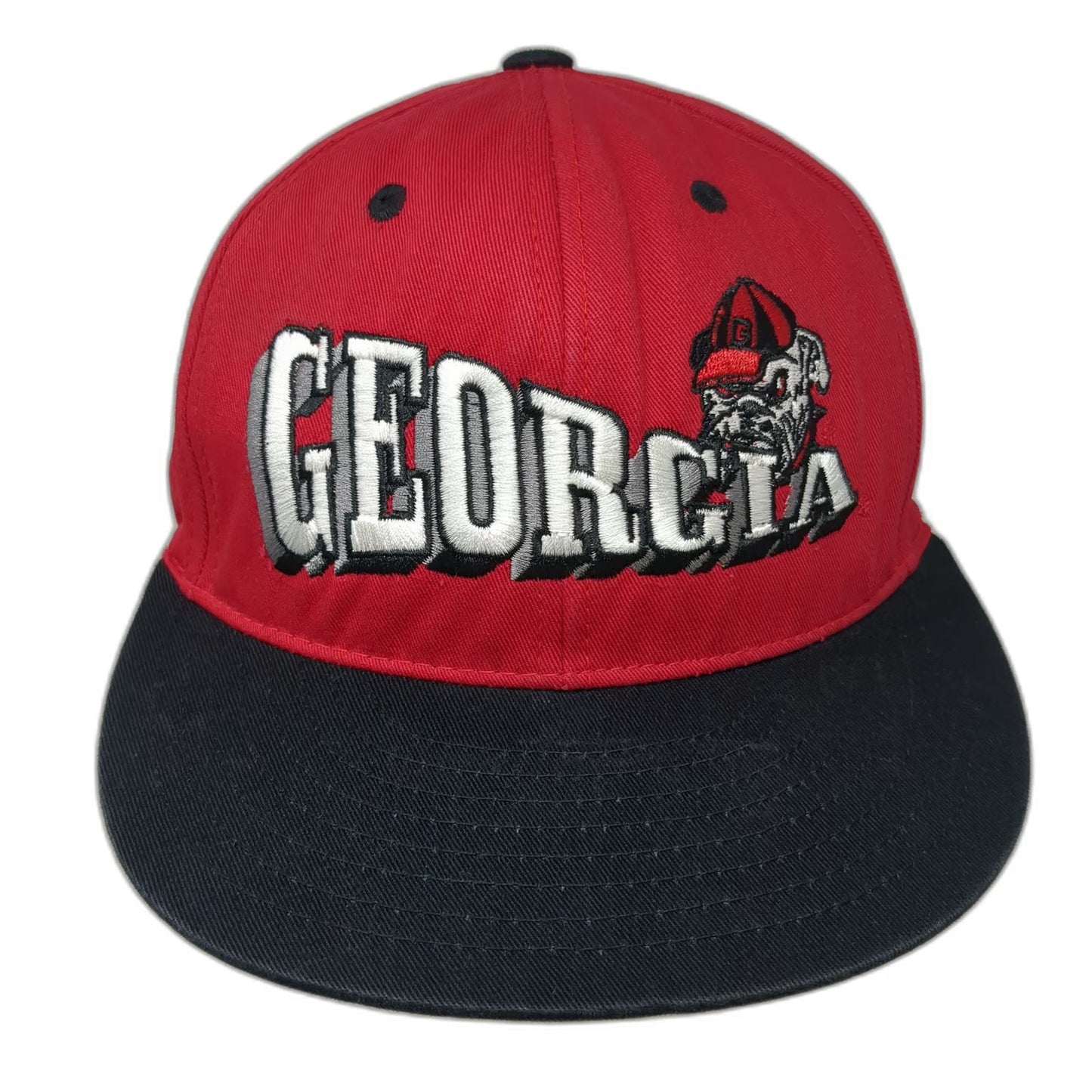 Top of the World Georgia Bulldogs NCAA Snapback Red One Size Green Underbrim Hat