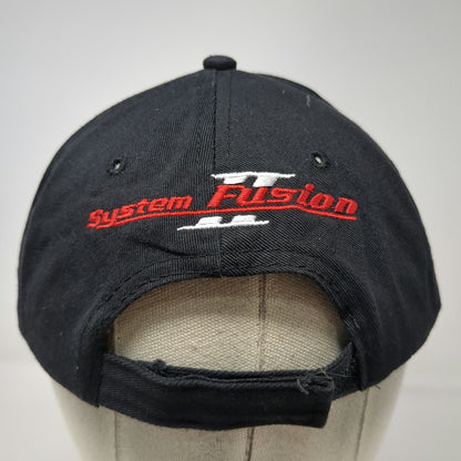 Yaesu System Fusion Baseball Cap Black Red White One Size Strapback Hat
