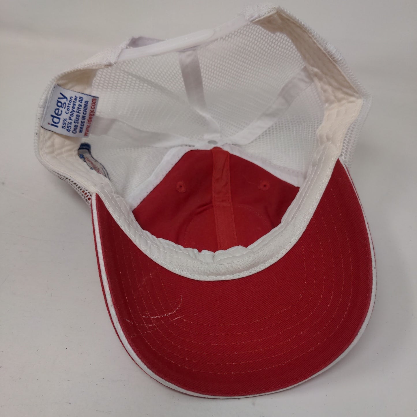 Washington Nationals Snapback Mesh Back Hat MLB Red White OSFA Miller Lite