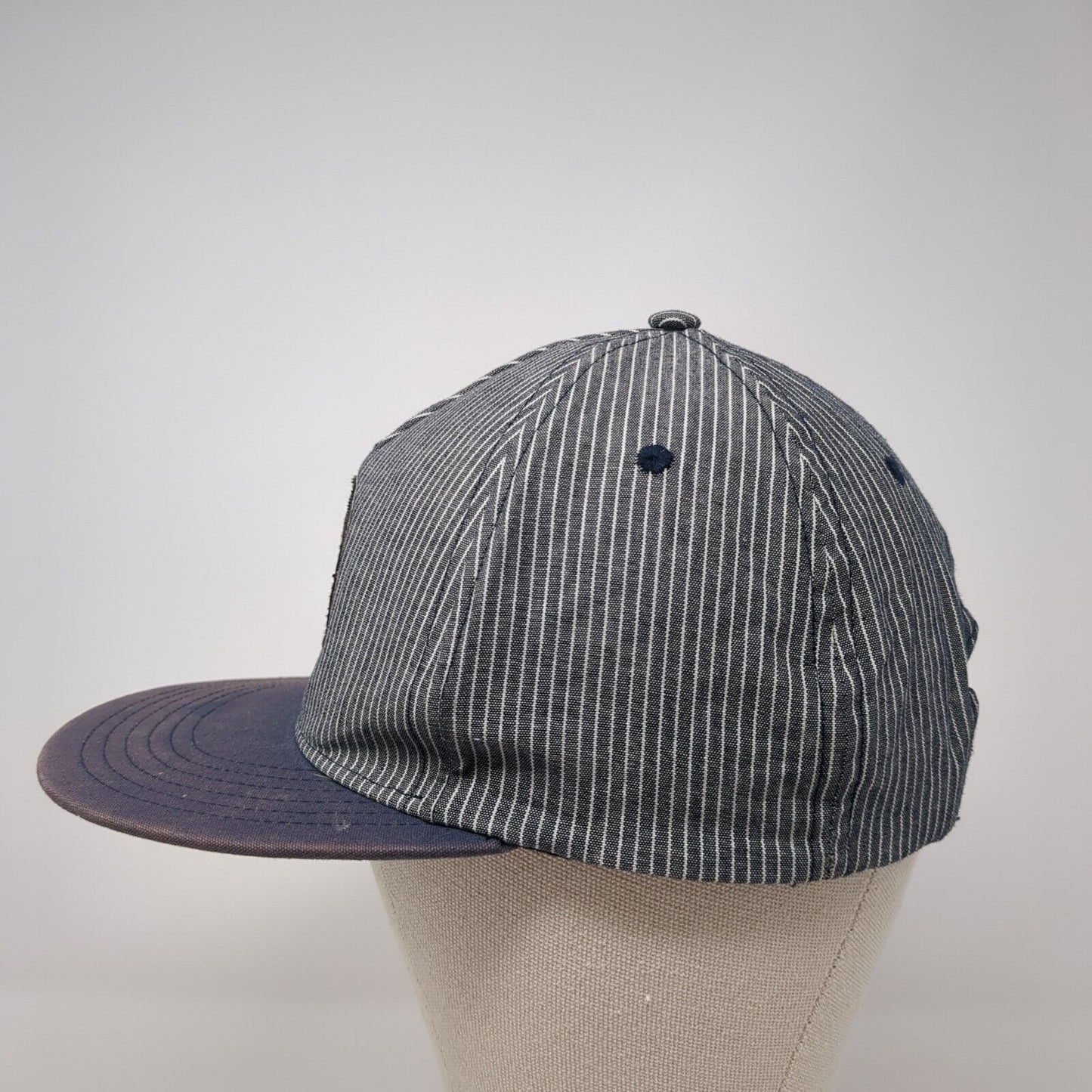 Unbranded Snapback Hat Multi OSFA Pinstripe Anchor Palm Tree Patch