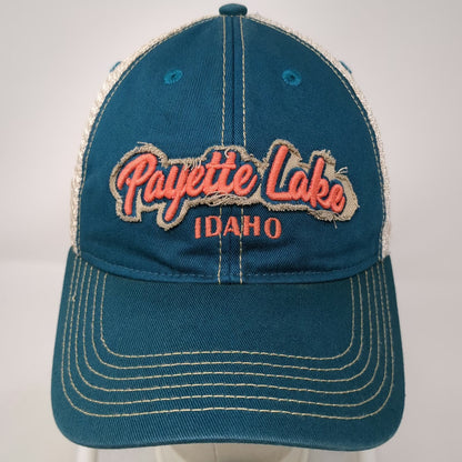 Legacy Trucker Hat Blue One Size Payette Lake Idaho Mesh Snapback Patch Green