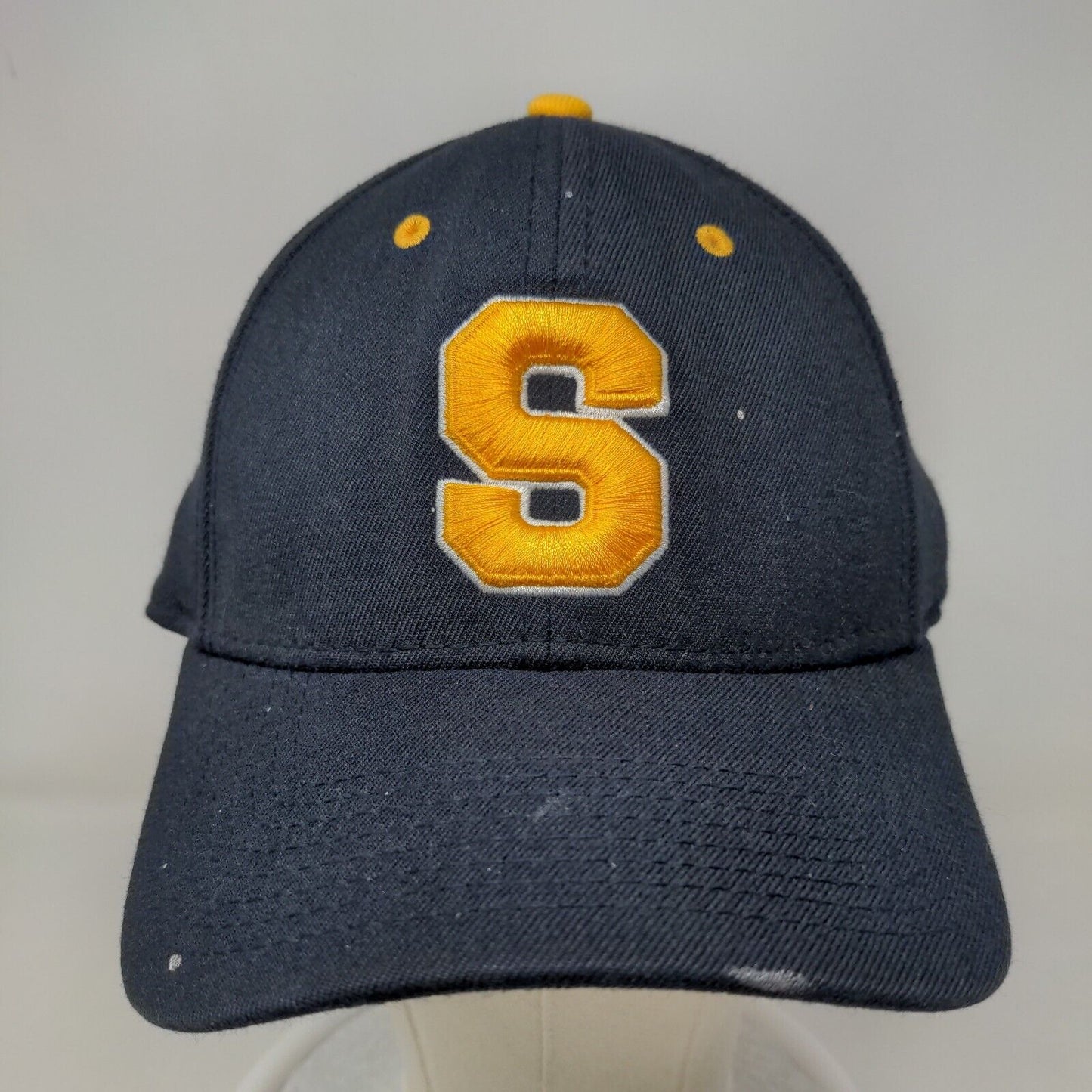 Dome Hates Men's Fitted Cap Blue M-L Embroidered S Warriors Logo Acrylic Blend