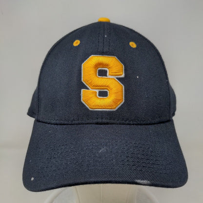 Dome Hates Men's Fitted Cap Blue M-L Embroidered S Warriors Logo Acrylic Blend
