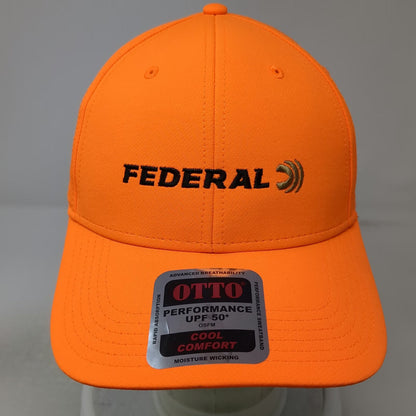 OTTO Federal Ammunition Baseball Cap Orange One Size Performance Wicking UPF Hat