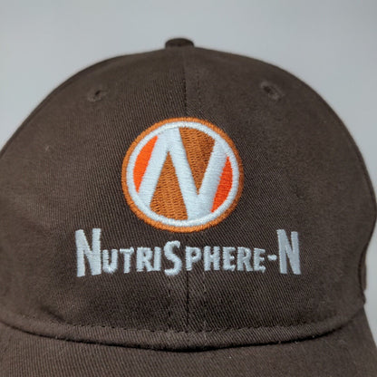 Cap America Men's Strapback Hat Brown Adjustable Embroidered Nutri Sphere N