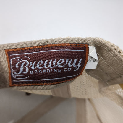 McCall Brewing Company Snapback Trucker Hat Brown One Size Mesh Back