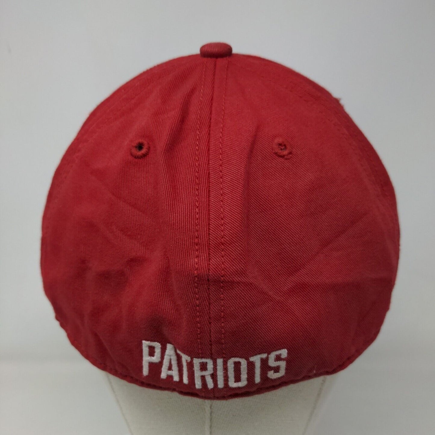 '47 Brand Men's Fitted Hat Red XL Embroidered New England Patriots Retro Logo