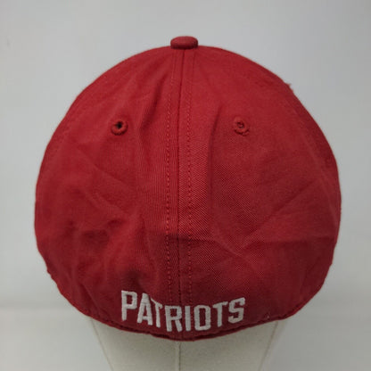 '47 Brand Men's Fitted Hat Red XL Embroidered New England Patriots Retro Logo