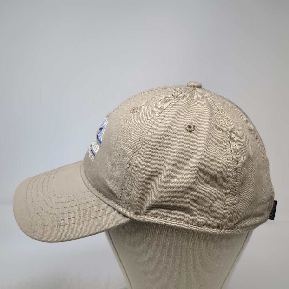 Ouray Mountain Waterworks Embroidered Beige Baseball Cap One Size Strapback Hat