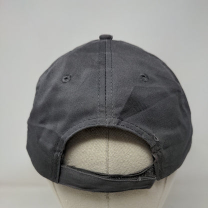 Fresh Poppin' Strapback Hat Gray One Size Adjustable Embroidered Port & Company