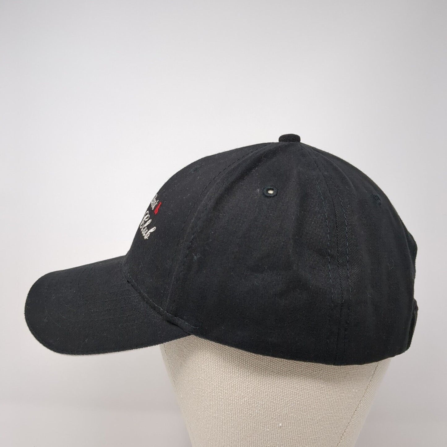 D.L. Evans Bank Premier Club Strapback Hat Black One Size Adjustable