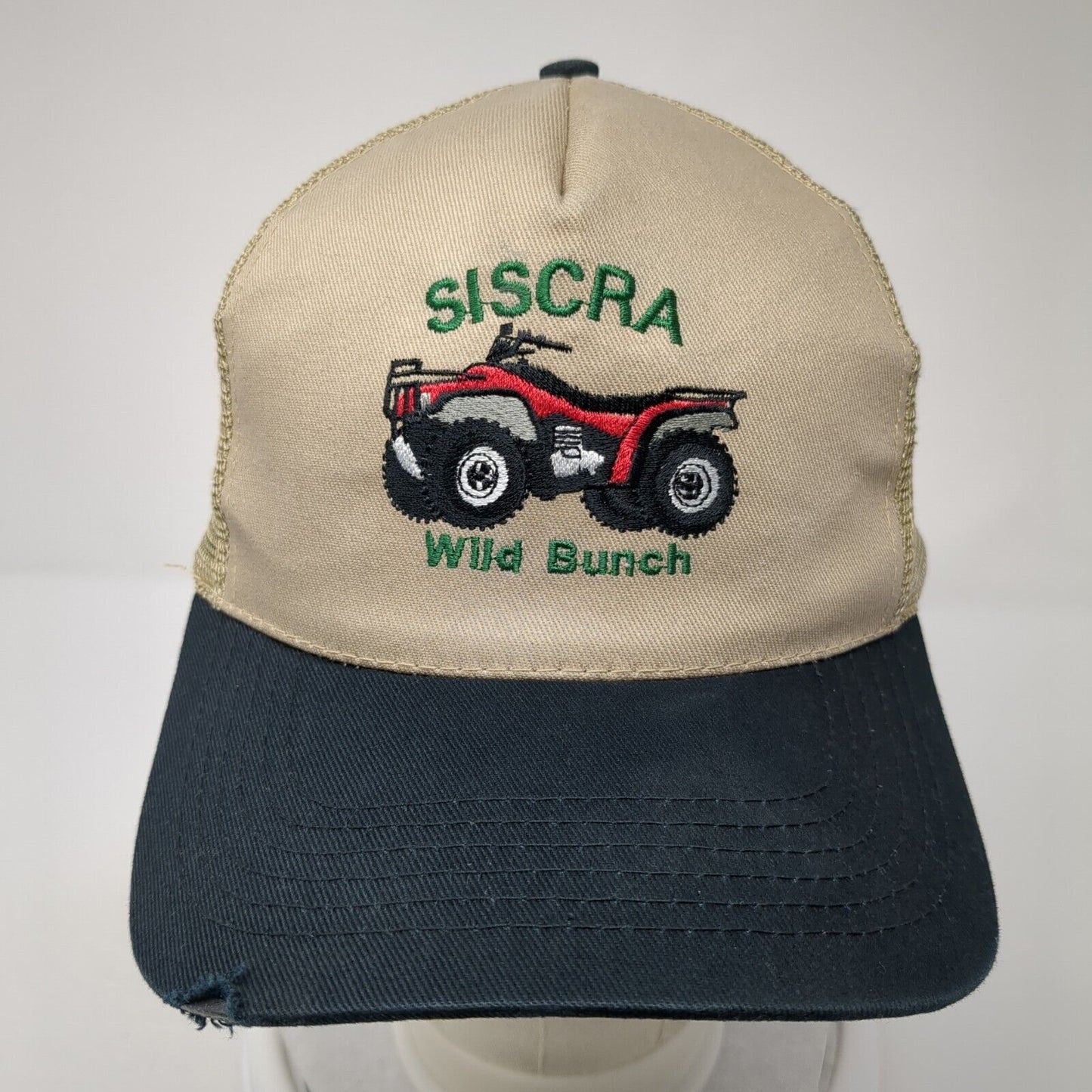 Siscra Wild Bunch Strapback Trucker Hat Tan One Size Mesh Back Nissun