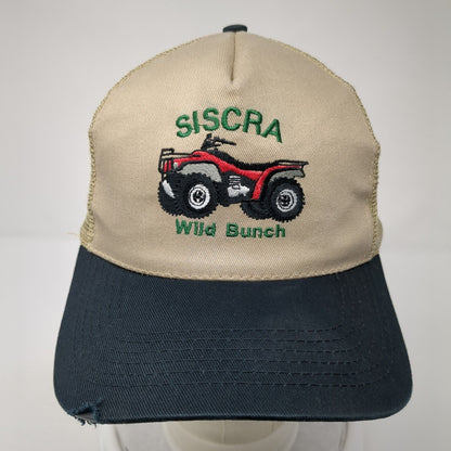 Siscra Wild Bunch Strapback Trucker Hat Tan One Size Mesh Back Nissun