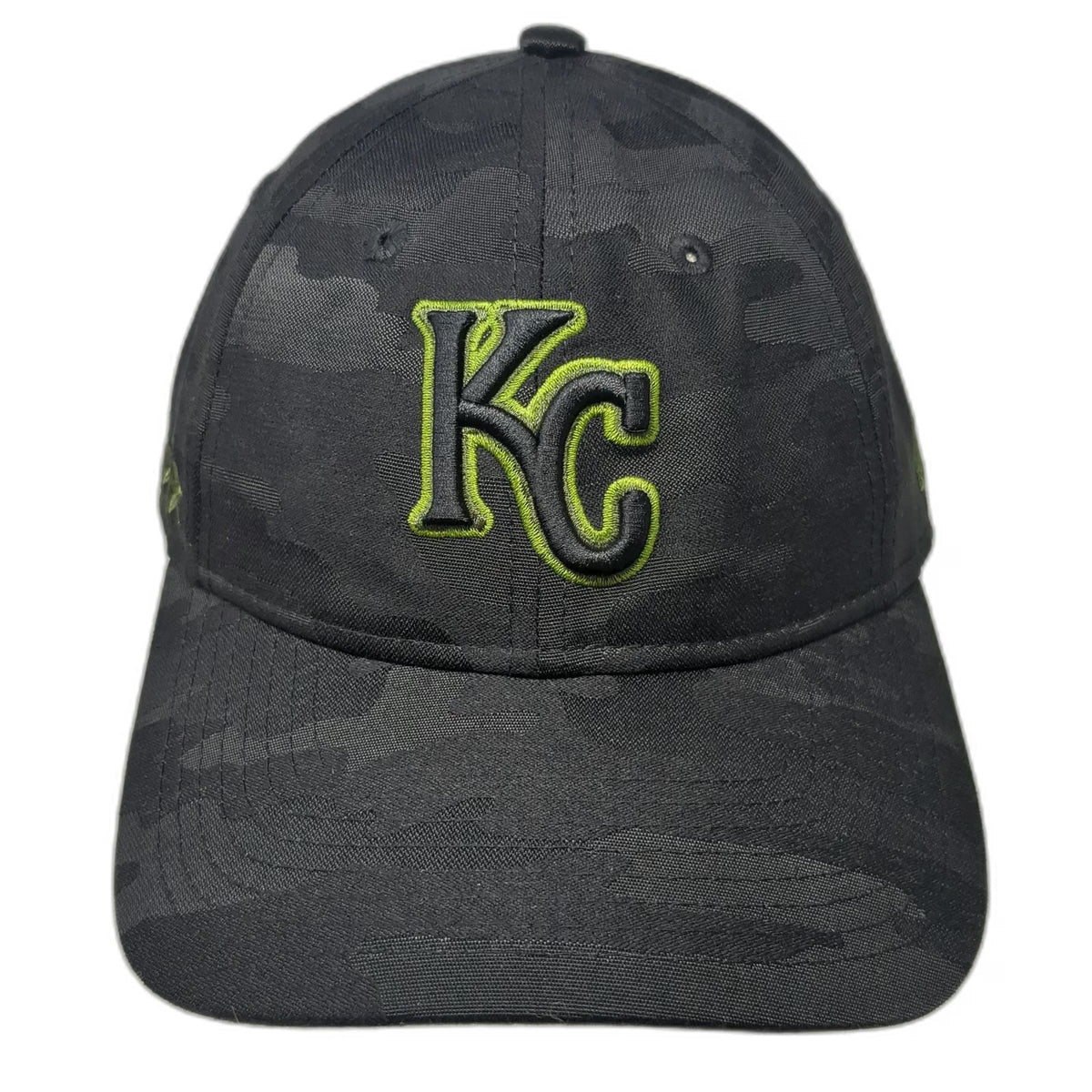 New Era MLB Kansas City Royals Baseball Cap Black Green Camo One Size 9TWENTY