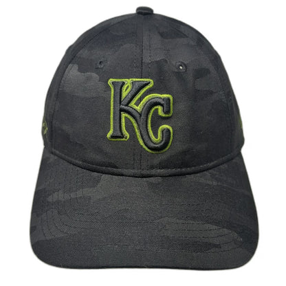 New Era MLB Kansas City Royals Baseball Cap Black Green Camo One Size 9TWENTY