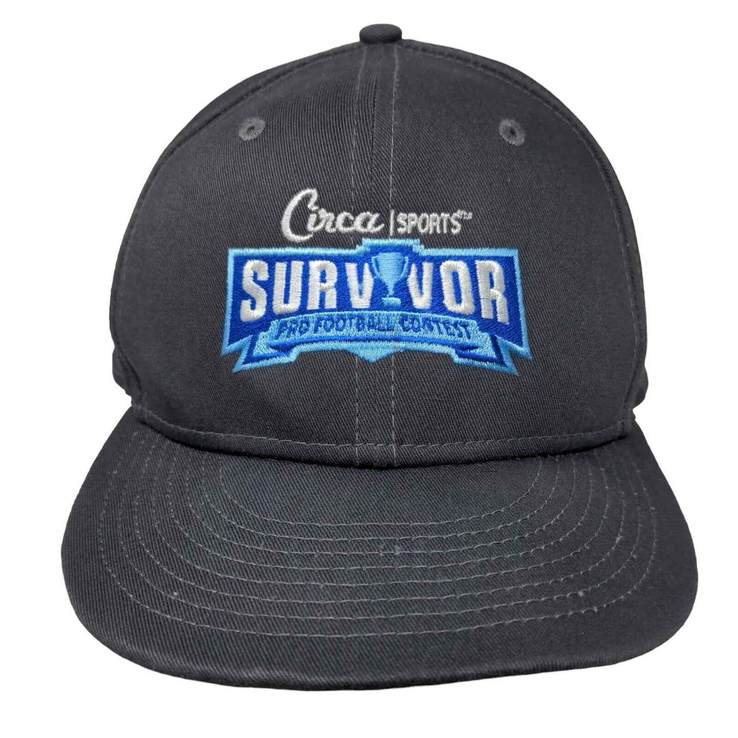 Circa Sports Survivor Pro Football Contest Snapback Hat Gray OSFM New Era