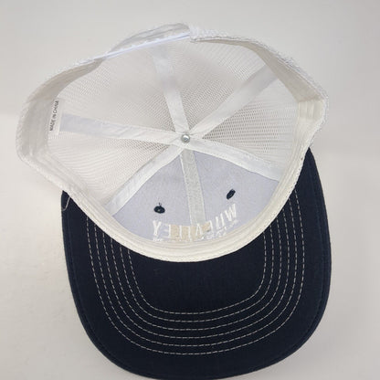Wheatley American Vodka Snapback Trucker Hat Blue One Size Mesh Back