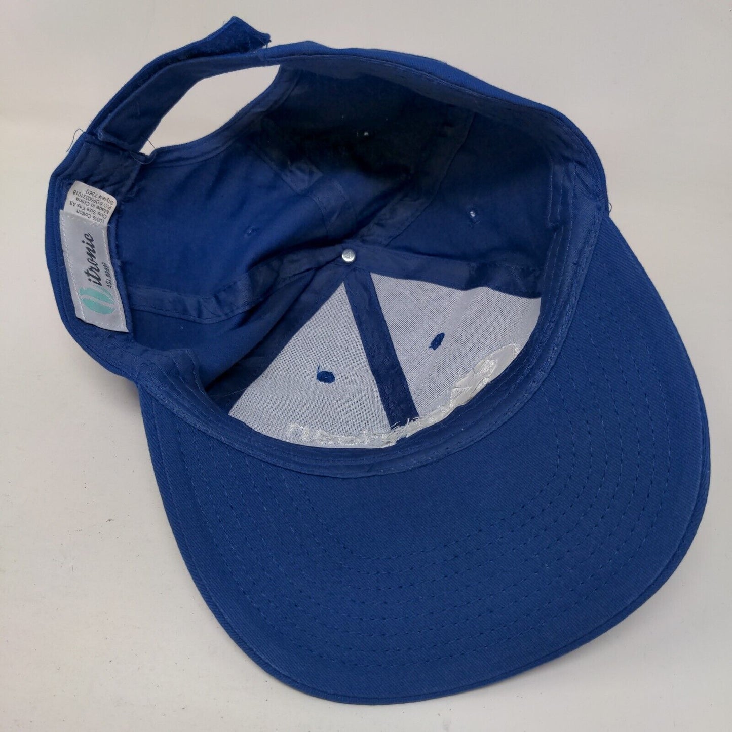 American Care Strapback Hat Blue OSFA Embroidered Adjustable 6 Panel