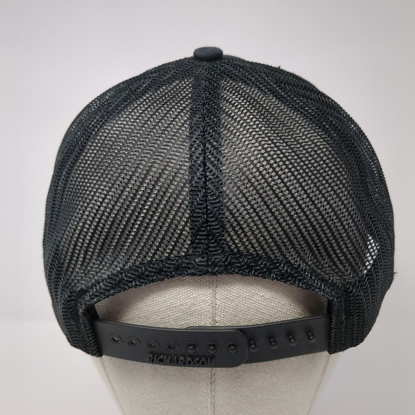 Saint Alphonsus Snapback Mesh Back Trucker Hat Black One Size Solid