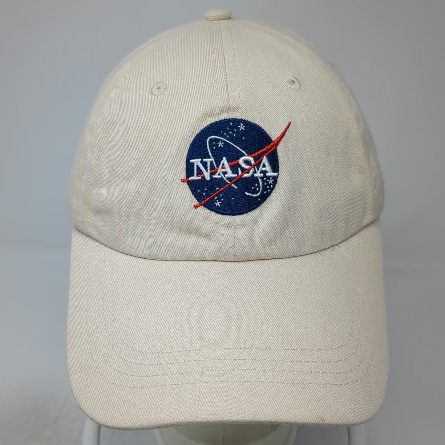Prairie NASA Meatball Logo Baseball Cap Beige One Size Adjustable Cotton Hat