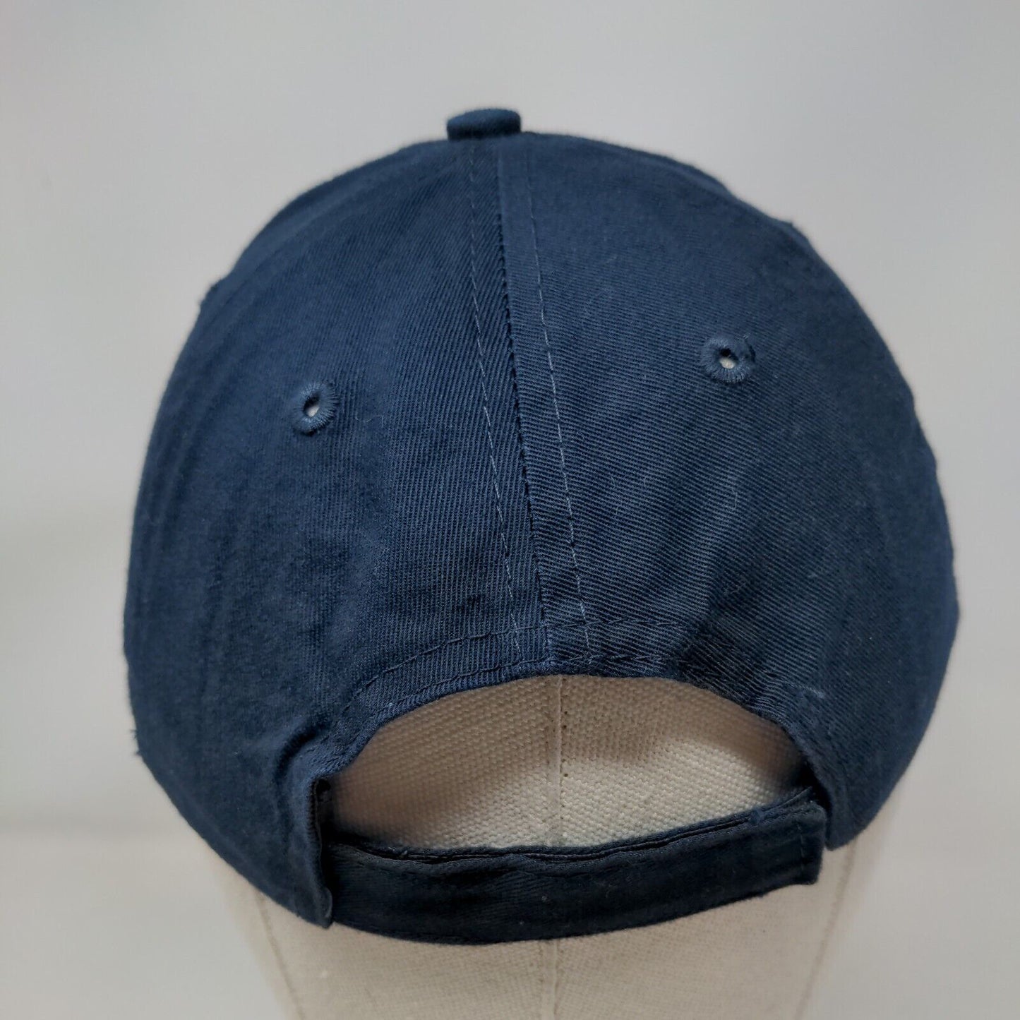 Mobro Marine Strapback Hat Blue One Size Embroidered Adjustable 6 Panel