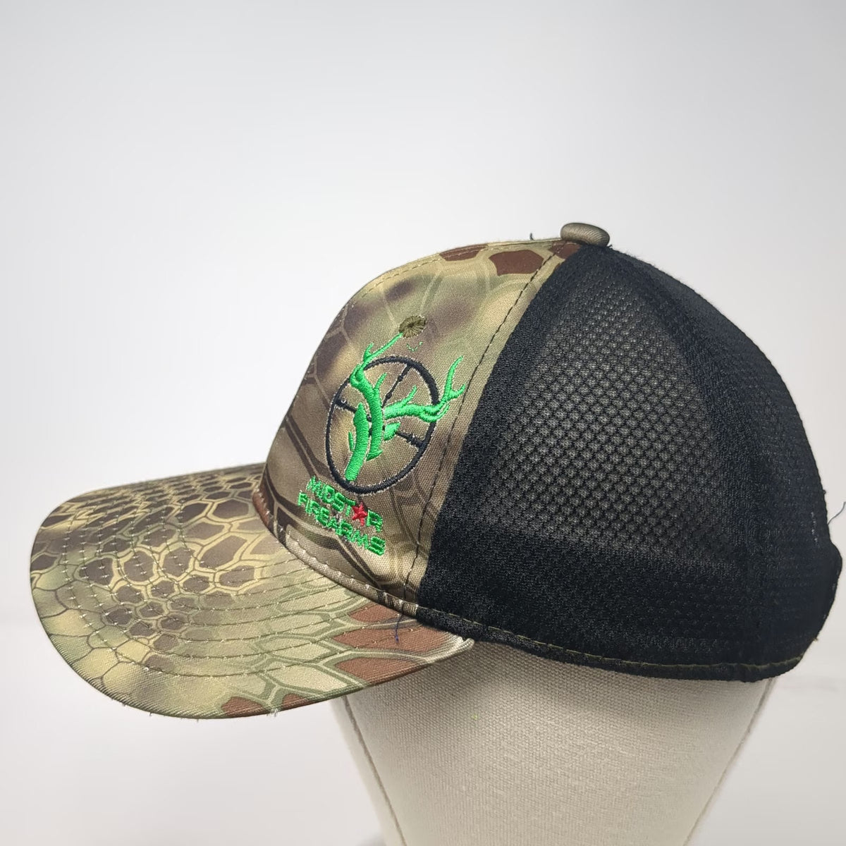 Outdoor Cap Green OSFM Baseball Cap Midet Firearms Kryptek Camo Mesh Back Hat